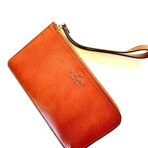 Kate Spade Vibrant Orange Wristlet